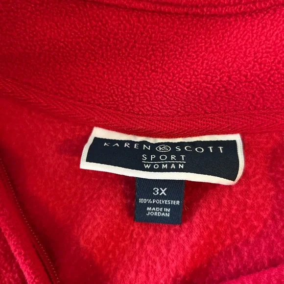 Karen Scott Vibrant Red Women's Vest - Picture 3 of 4